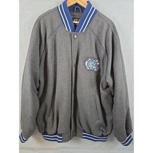 North Carolina Tar Heels Vintage Letterman Jacket Mens XL Wool Blend Licensed